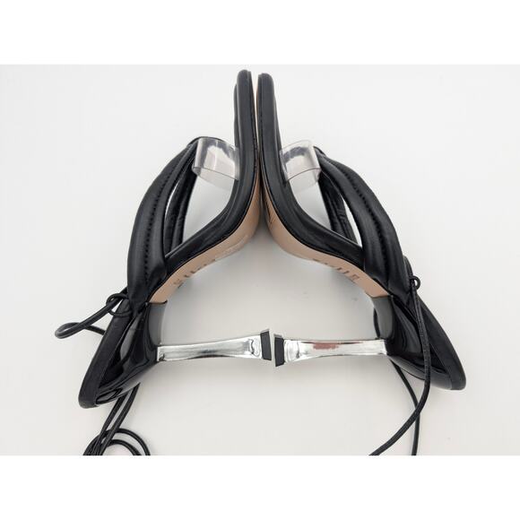 Schutz Meghan Stiletto High Heel Sandals Open Toe Women's Black Size US7B EU38 - Picture 9 of 12